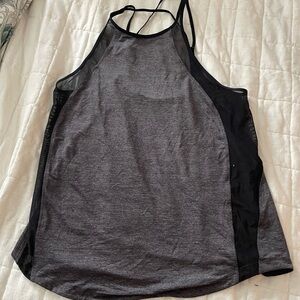 lululemon athletica Gray and Black Tank Top